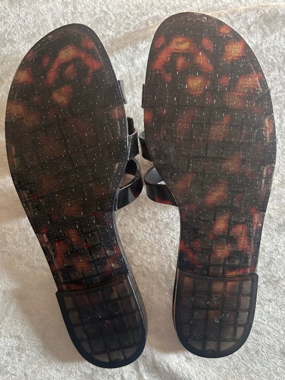 NWOB Sam Edelman Bay Jelly sandals tortoise Size 7 - Picture 3 of 5